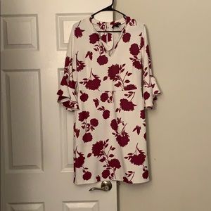 Boston Proper Scuba Dress with Bell Sleeves